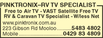 PinkTronix-RV TV Specialist - Accommodation QLD 5