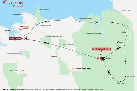 Kakadu National Park Helicopter Tour From Darwin - Accommodation QLD 4