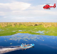 Mary River Wetlands Helicopter and Airboat Adventure from Darwin - Accommodation QLD