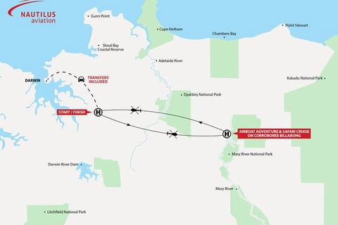 Mary River Wetlands Helicopter And Airboat Adventure From Darwin - Accommodation QLD 6
