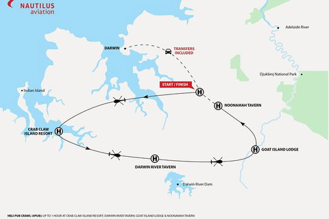 Heli Pub Crawl â€“ 4 Pubs - Accommodation QLD 4