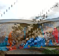 Willans Hill Water Tower Mural - Accommodation QLD