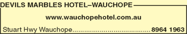 Devils Marbles Hotel–Wauchope - Accommodation QLD 5