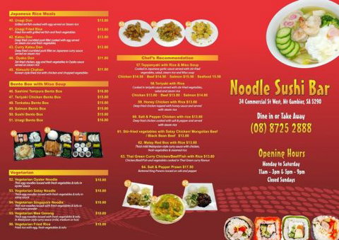 Noodle Sushi Bar Mount Gambier - Accommodation QLD 1