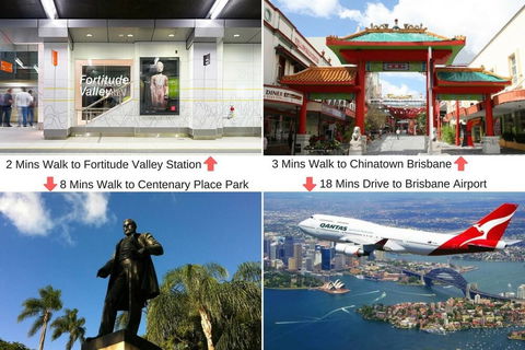 FV Iconic Designer APT, Parking, Near CBD Qfv147-14 - Accommodation QLD 2