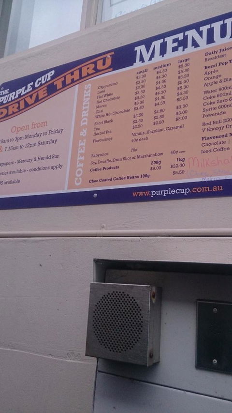 Purple Cup Drive Thru Coffee - Accommodation QLD 4