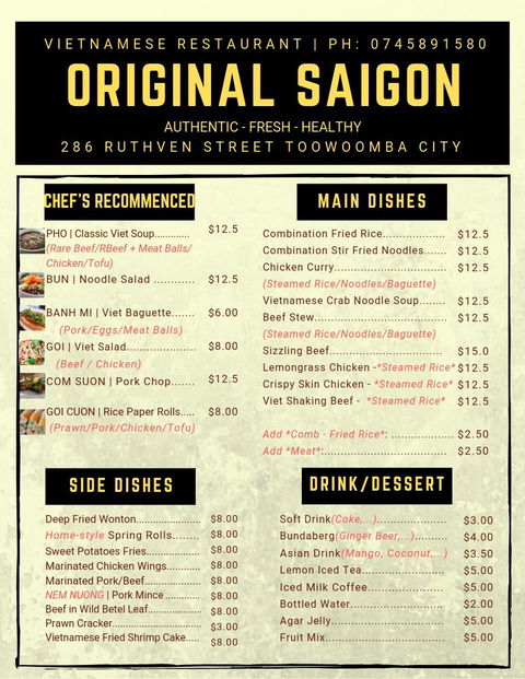Original Saigon - Accommodation QLD 1