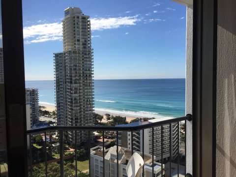 High Floor Twin Share With Ocean View At Surfers Paradise - Hotel Studio - Accommodation QLD 2