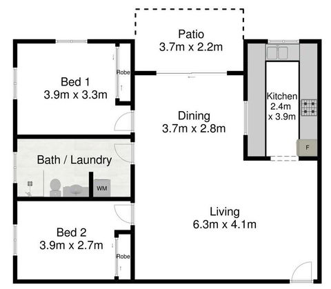 Spacious 2 Bedroom Beach Side Apartment - Close To Shopping Centre With Coles, Health Food Shop, Sushi, Pizza, Cafes, Hairdresse - Accommodation QLD 2