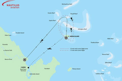 Fly To Green Island - Cruise Return - Accommodation QLD 0