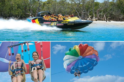 Gold Coast Jetboat And Parasail Combo - For 2 People - Accommodation QLD 1