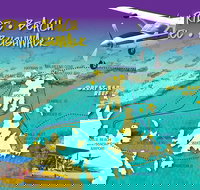 Scenic Flight - Great Barrier Reef Heart Reef Whitehaven Beach  Hill Inlet - Accommodation QLD